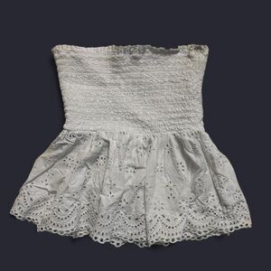 White Eyelet Women's Top